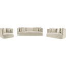  Manufacturer Color_Cream -- Alder 66" Cream Velvet Upholstered Loveseat IMAGE 13