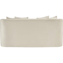 Meridian Alder Cream Velvet Loveseat IMAGE 5