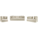 Meridian Alder Cream Velvet Sofa IMAGE 13