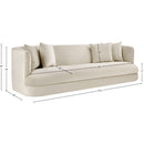  Manufacturer Color_Cream -- Alder 93.5" Cream Velvet Upholstered Sofa IMAGE 15