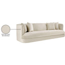  Manufacturer Color_Cream -- Alder 93.5" Cream Velvet Upholstered Sofa IMAGE 16
