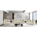  Manufacturer Color_Cream -- Alder 93.5" Cream Velvet Upholstered Sofa IMAGE 17