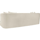  Manufacturer Color_Cream -- Alder 93.5" Cream Velvet Upholstered Sofa IMAGE 6