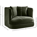  Manufacturer Color_Green -- Alder Green Velvet Upholstered Chair IMAGE 15