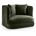  Manufacturer Color_Green -- Alder Green Velvet Upholstered Chair IMAGE 1