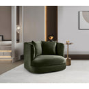  Manufacturer Color_Green -- Alder Green Velvet Upholstered Chair IMAGE 2