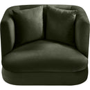  Manufacturer Color_Green -- Alder Green Velvet Upholstered Chair IMAGE 4