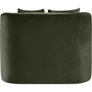 Meridian Alder Green Velvet Chair IMAGE 5