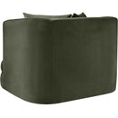 Meridian Alder Green Velvet Chair IMAGE 6