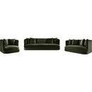  Manufacturer Color_Green -- Alder 66" Green Velvet Upholstered Loveseat IMAGE 13