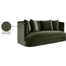  Manufacturer Color_Green -- Alder 66" Green Velvet Upholstered Loveseat IMAGE 16