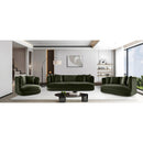 Meridian Alder Green Velvet Loveseat IMAGE 17
