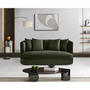  Manufacturer Color_Green -- Alder 66" Green Velvet Upholstered Loveseat IMAGE 2