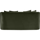 Meridian Alder Green Velvet Loveseat IMAGE 5