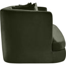  Manufacturer Color_Green -- Alder 66" Green Velvet Upholstered Loveseat IMAGE 7
