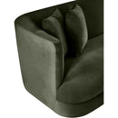  Manufacturer Color_Green -- Alder 93.5" Green Velvet Upholstered Sofa IMAGE 10