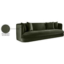  Manufacturer Color_Green -- Alder 93.5" Green Velvet Upholstered Sofa IMAGE 16