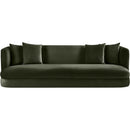  Manufacturer Color_Green -- Alder 93.5" Green Velvet Upholstered Sofa IMAGE 3