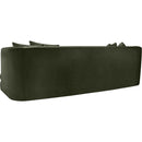 Meridian Alder Green Velvet Sofa IMAGE 6