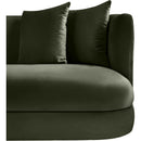  Manufacturer Color_Green -- Alder 93.5" Green Velvet Upholstered Sofa IMAGE 8
