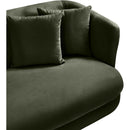  Manufacturer Color_Green -- Alder 93.5" Green Velvet Upholstered Sofa IMAGE 9