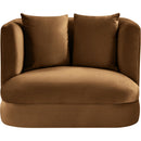  Manufacturer Color_Saddle -- Alder Saddle Velvet Upholstered Chair IMAGE 3