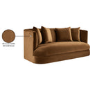  Manufacturer Color_Saddle -- Alder 66" Saddle Velvet Upholstered Loveseat IMAGE 16