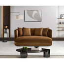  Manufacturer Color_Saddle -- Alder 66" Saddle Velvet Upholstered Loveseat IMAGE 2