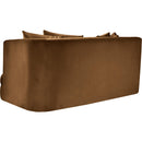  Manufacturer Color_Saddle -- Alder 66" Saddle Velvet Upholstered Loveseat IMAGE 6