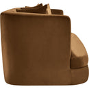  Manufacturer Color_Saddle -- Alder 66" Saddle Velvet Upholstered Loveseat IMAGE 7