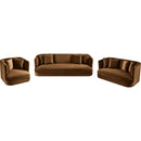  Manufacturer Color_Saddle -- Alder 93.5" Saddle Velvet Upholstered Sofa IMAGE 12