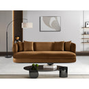  Manufacturer Color_Saddle -- Alder 93.5" Saddle Velvet Upholstered Sofa IMAGE 2
