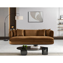 Meridian Alder Saddle Velvet Sofa IMAGE 2
