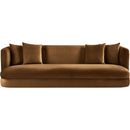  Manufacturer Color_Saddle -- Alder 93.5" Saddle Velvet Upholstered Sofa IMAGE 3
