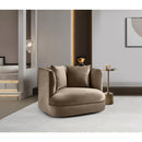  Manufacturer Color_Taupe -- Alder Taupe Velvet Upholstered Chair IMAGE 2