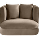  Manufacturer Color_Taupe -- Alder Taupe Velvet Upholstered Chair IMAGE 3