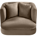  Manufacturer Color_Taupe -- Alder Taupe Velvet Upholstered Chair IMAGE 4