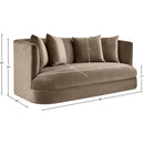  Manufacturer Color_Taupe -- Alder 66" Taupe Velvet Upholstered Loveseat IMAGE 15