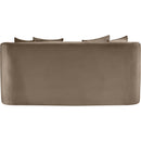  Manufacturer Color_Taupe -- Alder 66" Taupe Velvet Upholstered Loveseat IMAGE 5