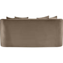 Meridian Alder Taupe Velvet Loveseat IMAGE 5