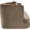  Manufacturer Color_Taupe -- Alder 66" Taupe Velvet Upholstered Loveseat IMAGE 7