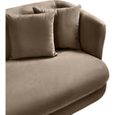  Manufacturer Color_Taupe -- Alder 66" Taupe Velvet Upholstered Loveseat IMAGE 9
