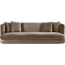  Manufacturer Color_Taupe -- Alder 93.5" Taupe Velvet Upholstered Sofa IMAGE 3