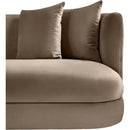  Manufacturer Color_Taupe -- Alder 93.5" Taupe Velvet Upholstered Sofa IMAGE 8