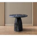 Meridian Cosenza Black 36" Marble Finish Concrete Dining Table IMAGE 3