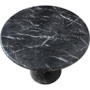 Meridian Cosenza Black 36" Marble Finish Concrete Dining Table IMAGE 6