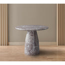  Color_Brown -- Cosenza 36" Brown Marble Finish Concrete Indoor / Outdoor Dining Table IMAGE 3
