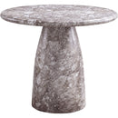  Color_Brown -- Cosenza 36" Brown Marble Finish Concrete Indoor / Outdoor Dining Table IMAGE 5