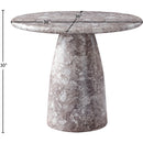  Color_Brown -- Cosenza 36" Brown Marble Finish Concrete Indoor / Outdoor Dining Table IMAGE 7