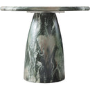  Color_Green -- Cosenza 36" Green Marble Finish Concrete Indoor / Outdoor Dining Table IMAGE 4